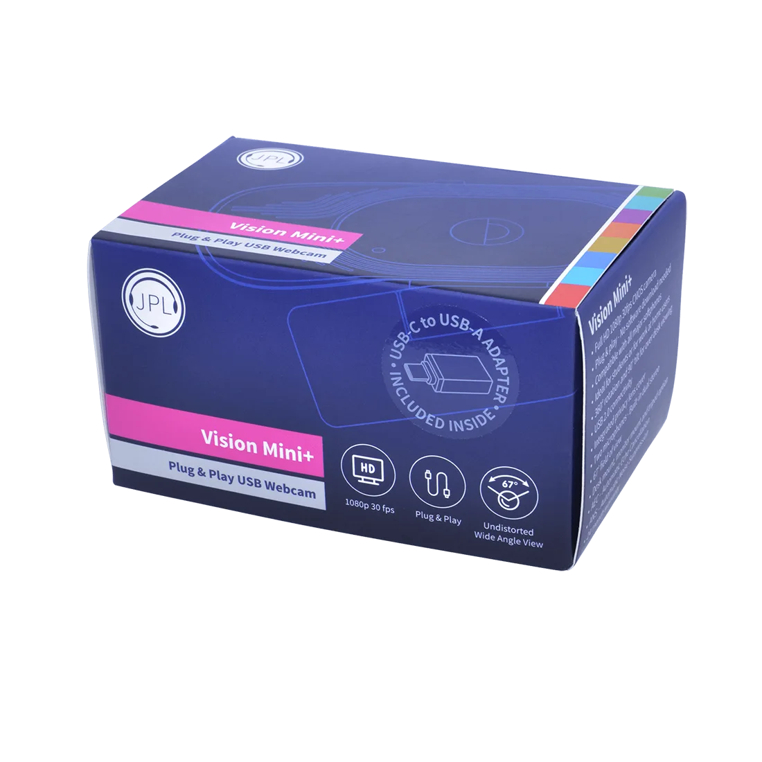 JPL Vision Mini+ Universal 1080p HD 30fps webcam